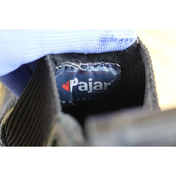 Pajar Canada Boots Womens 8 Black Leather Prian Chelsea Slip On Bootie Shoes - Picture 7 of 11